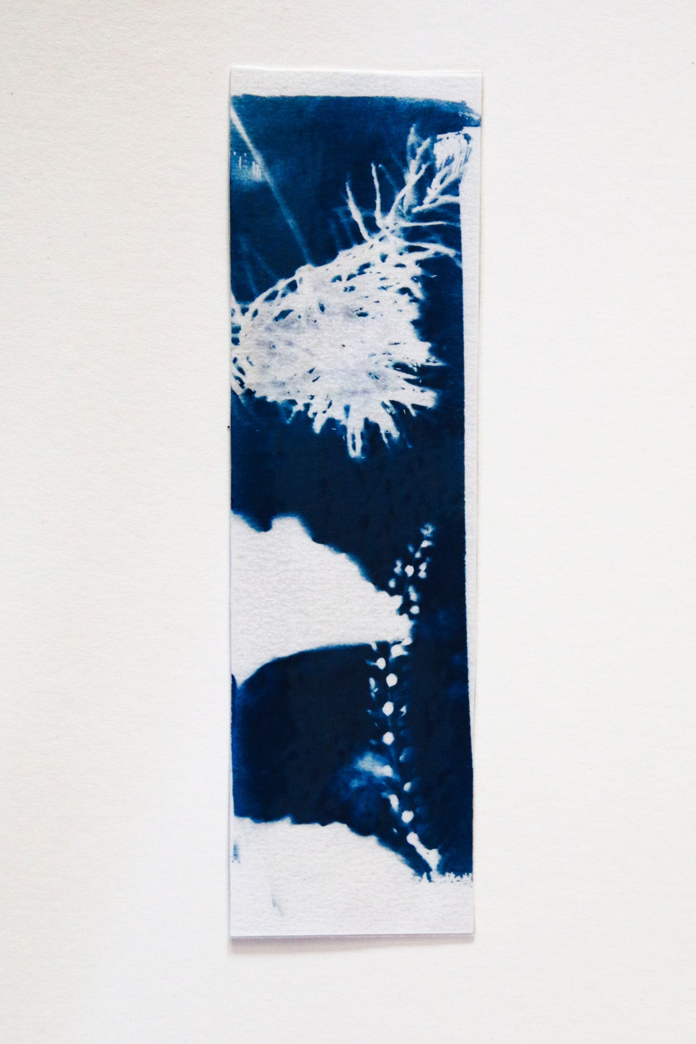 HANDMADE CYANOTYPE BOOKMARKS -  NATURE