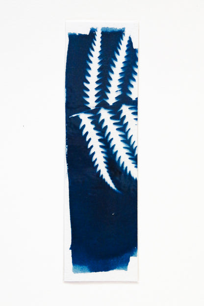 HANDMADE CYANOTYPE BOOKMARKS -  NATURE