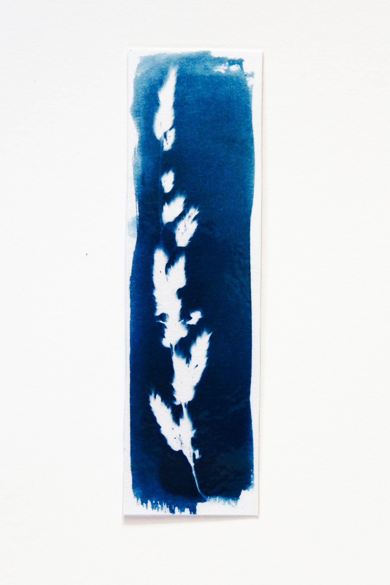 HANDMADE CYANOTYPE BOOKMARKS -  NATURE