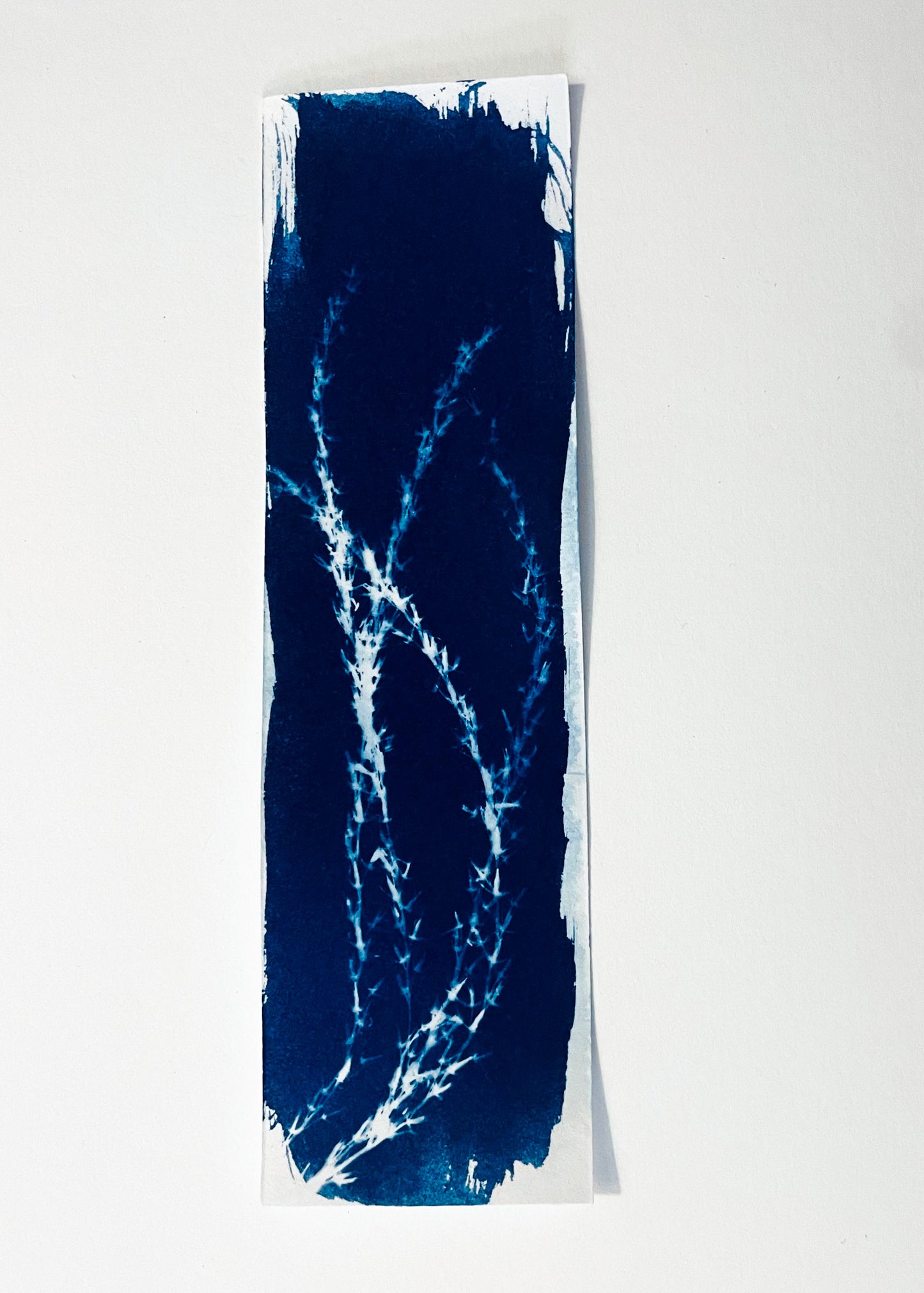 HANDMADE CYANOTYPE BOOKMARKS -  NATURE