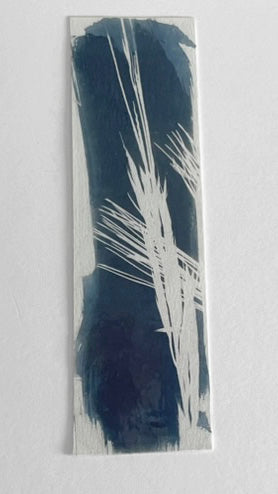 HANDMADE CYANOTYPE BOOKMARKS -  NATURE