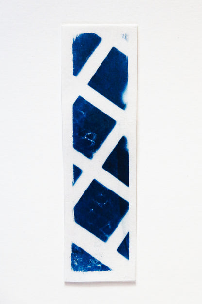 HANDMAKE CYANOTYPE BOOKMARKS - ABSTRACT