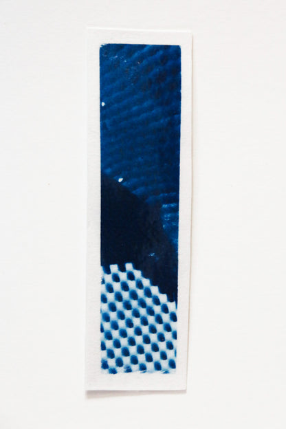 HANDMAKE CYANOTYPE BOOKMARKS - ABSTRACT