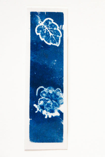 HANDMAKE CYANOTYPE BOOKMARKS - ABSTRACT