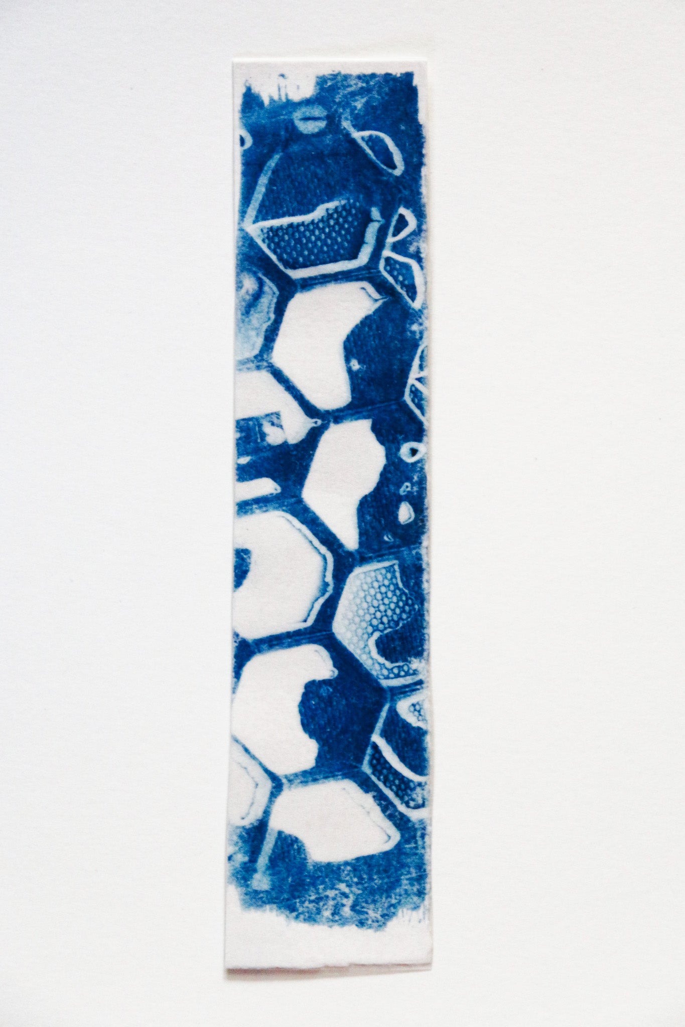 HANDMAKE CYANOTYPE BOOKMARKS - ABSTRACT