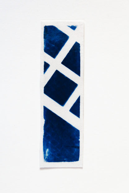 HANDMAKE CYANOTYPE BOOKMARKS - ABSTRACT