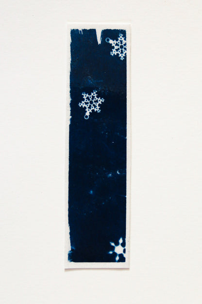 HANDMAKE CYANOTYPE BOOKMARKS - ABSTRACT