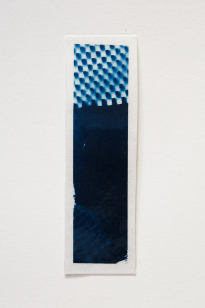 HANDMAKE CYANOTYPE BOOKMARKS - ABSTRACT