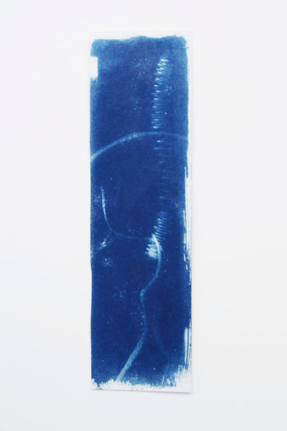 HANDMAKE CYANOTYPE BOOKMARKS - ABSTRACT