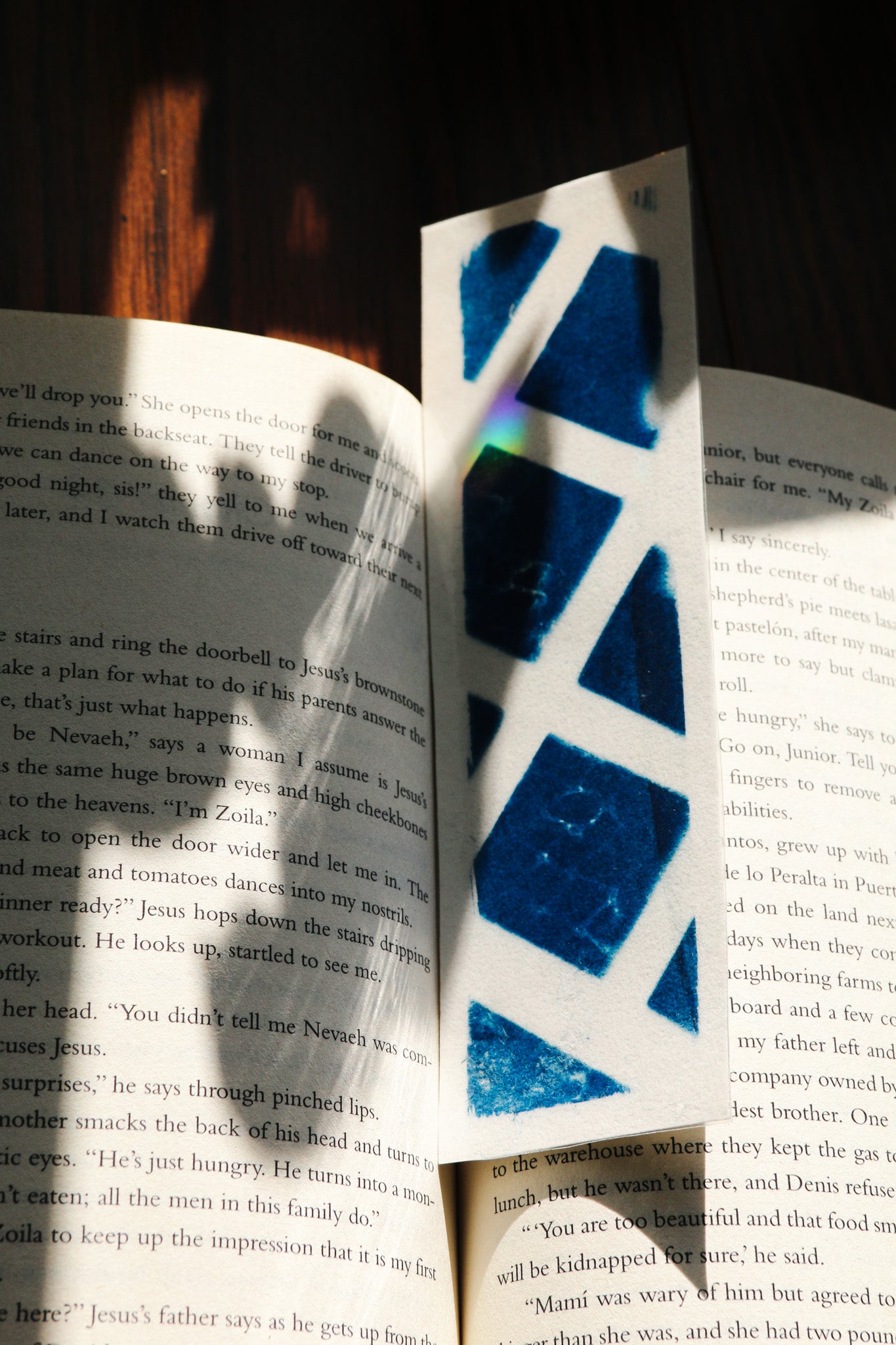 HANDMAKE CYANOTYPE BOOKMARKS - ABSTRACT